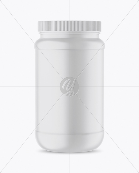 Matte Protein Jar Mockup Matte Protein Jar Mockup