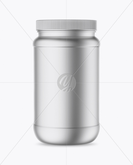 Metallic Protein Jar Mockup