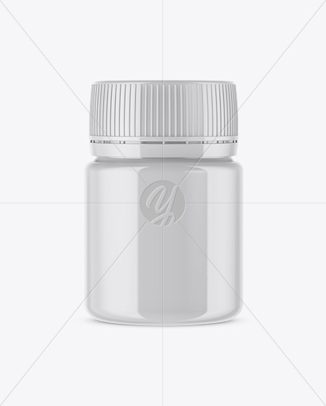 Glossy Pills Bottle Mockup