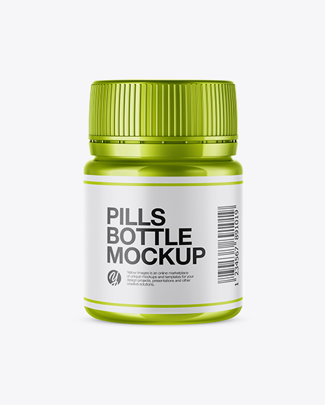 Metallic Pills Bottle Mockup - Metallic+Pills+Bottle+Mockup+Exclusive+Mockups