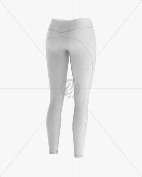 Women’s Leggings - Back Half Side View