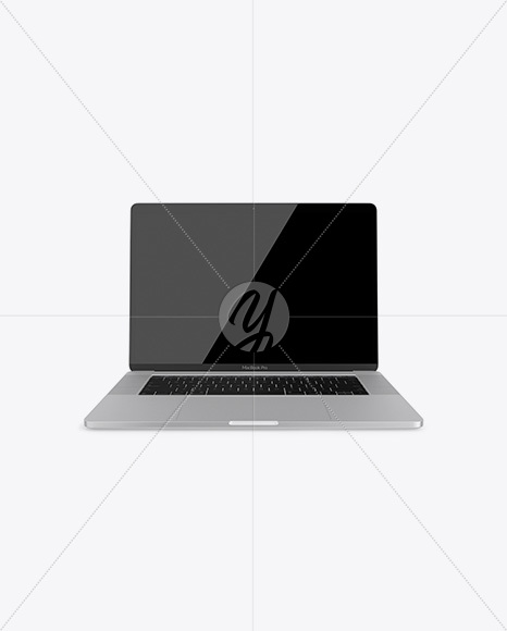 Macbook Pro Mockup - Front View