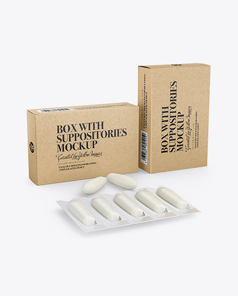 Two Kraft Boxes With Suppositories Mockup - Half Side view - Two+Paper+Burger+Boxes+Mockup+-+Half+Side+View+Box+Mockups+...