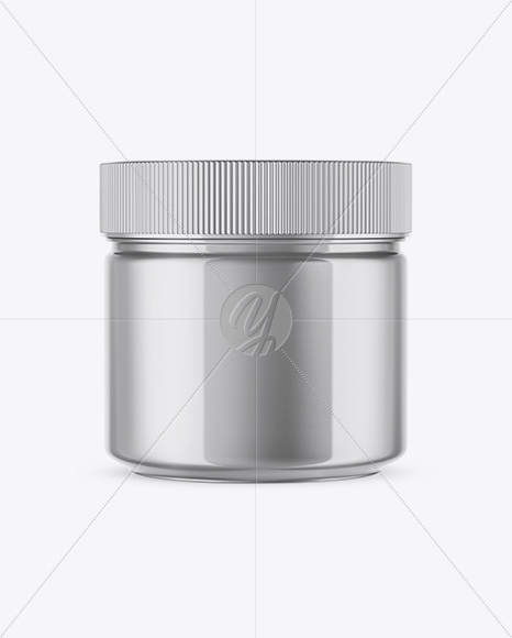 Metallic Plastic Jar Mockup