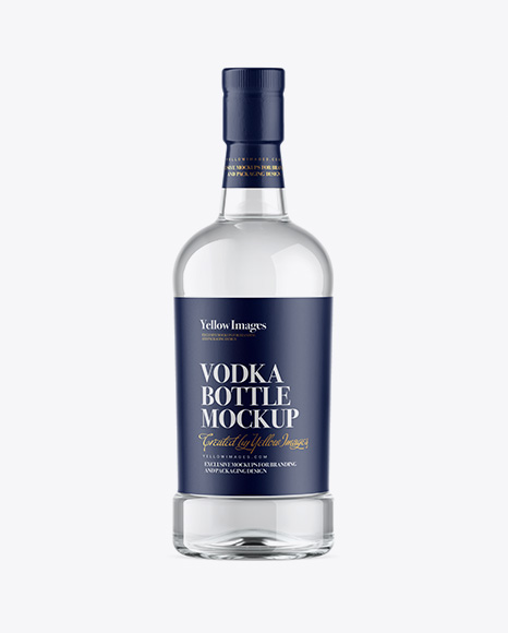 Clear Glass Vodka Bottle Mockup - Vodka+Bottle+Mockup+Clear+Glass