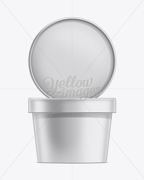 64oz Ice Cream Container Mockup - Free Download Images High Quality PNG