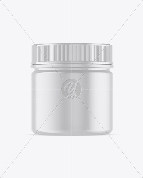 Glossy Jar Mockup - Front View