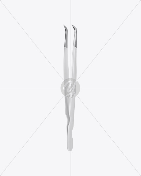 Stainless Steel Tweezer Mockup