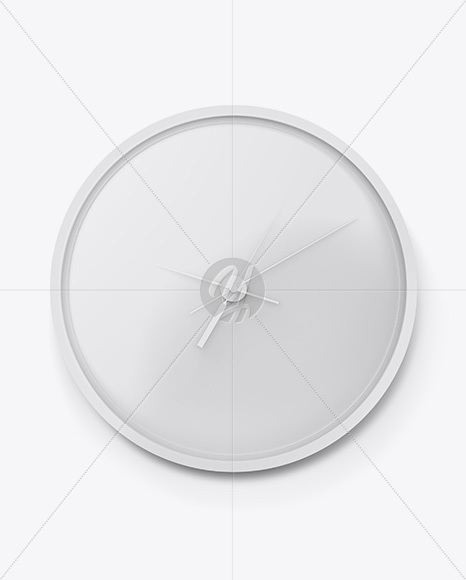 Wall Clock Mockup - Front View