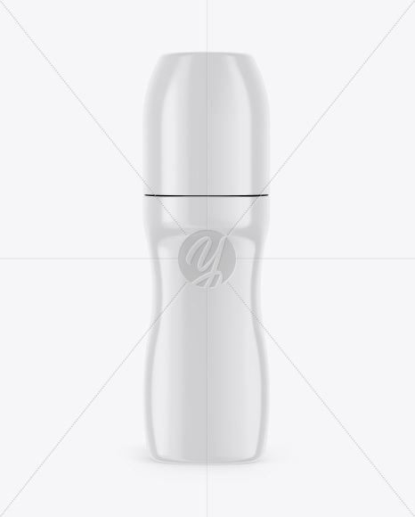 Glossy Roll-On Deodorant Mockup - Front View