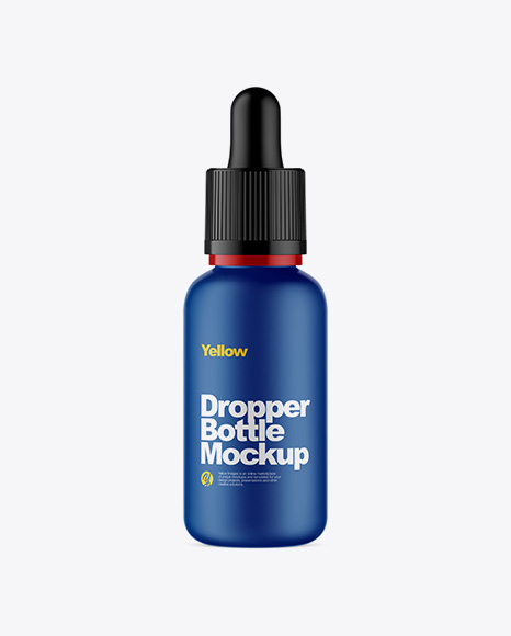 Matte Dropper Bottle Mockup