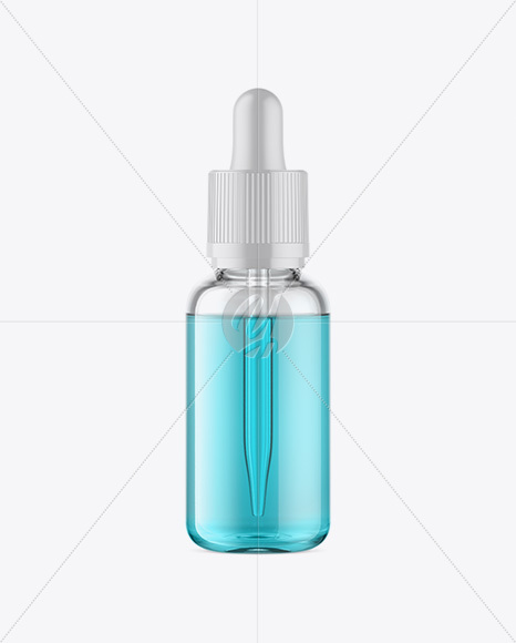 Clear Glass Dropper Bottle Mockup