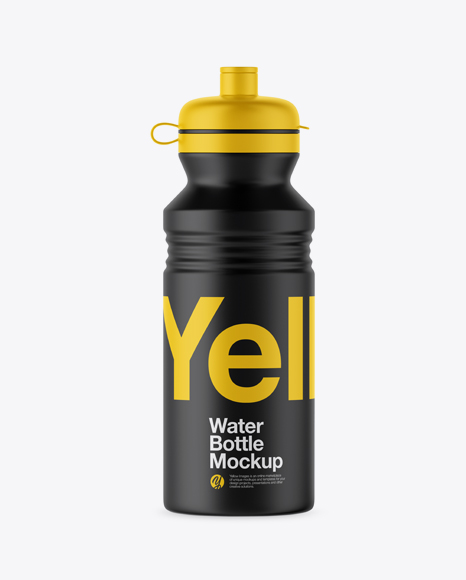 Matte Sport Bottle Mockup