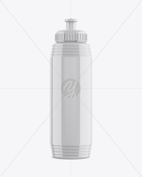 Glossy Sport Bottle Mockup