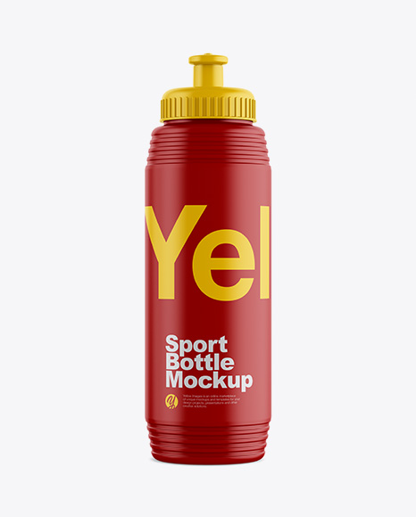 Matte Sport Bottle Mockup