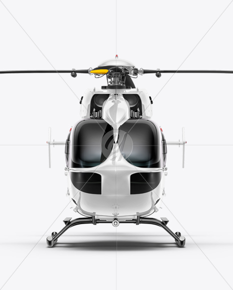 Helicopter Mockup - Front view