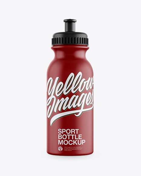 Glossy Sport Bottle Mockup