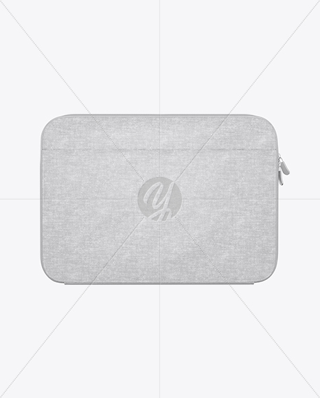 Melange Laptop Case Mockup - Back View