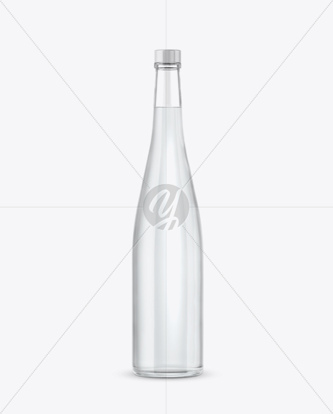 Clear Glass Grappa Bottle Mockup