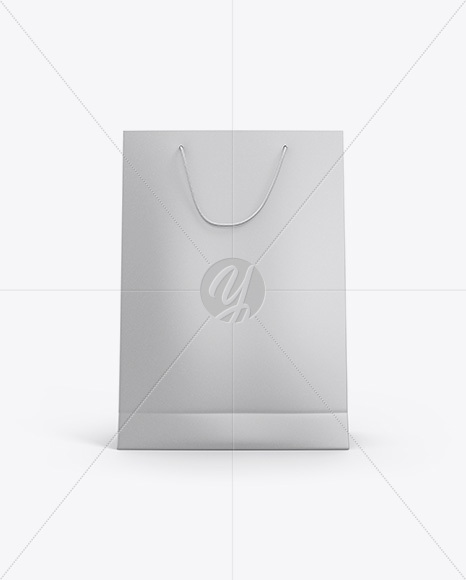 Kraft Paper Bag Mockup - Front View