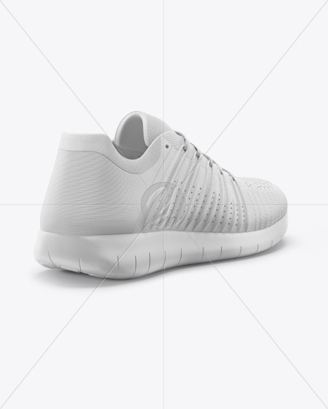 Sneaker Mockup - Back Half Side View