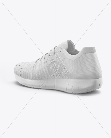 Sneaker Mockup - Back Half Side View