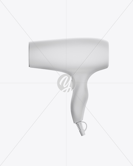 Matte Hairdryer Mockup