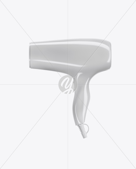 Glossy Hairdryer Mockup