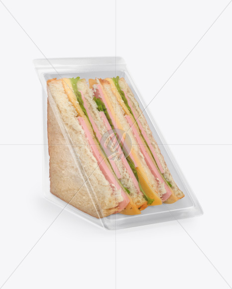 Sandwich Pack Mockup - Half Side View