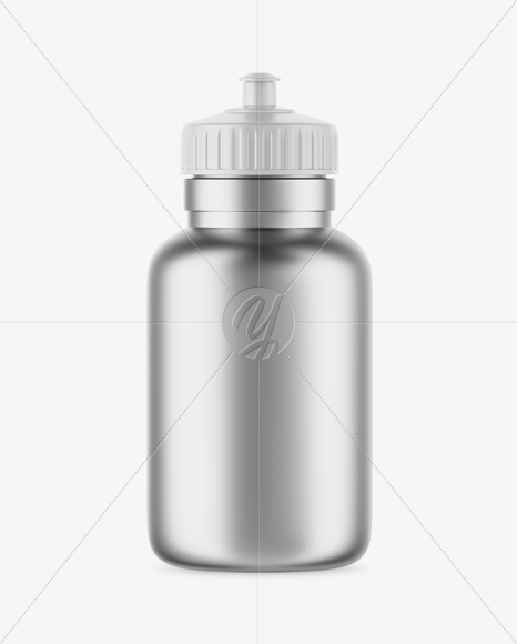 Metallic Sport Bottle Mockup Metallic Sport Bottle Mockup