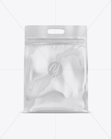 Glossy Stand-up Food Bag Mockup