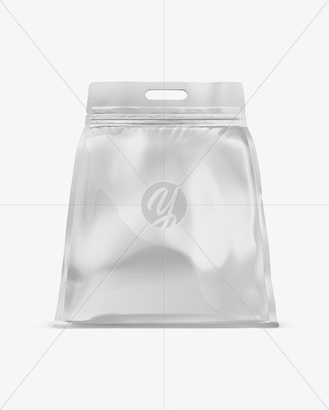 Glossy Stand-up Food Bag Mockup - Hero Shot