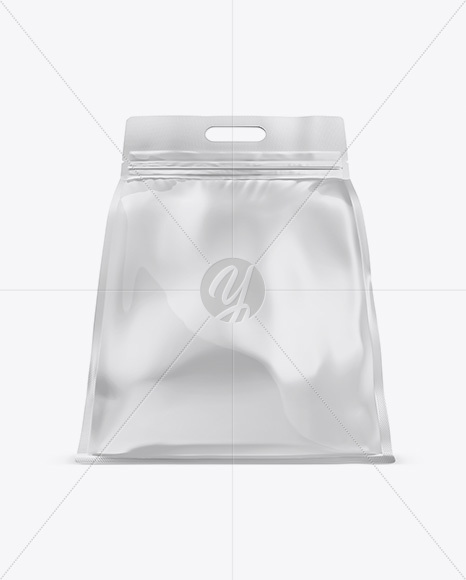 Glossy Stand-up Food Bag Mockup - Hero Shot