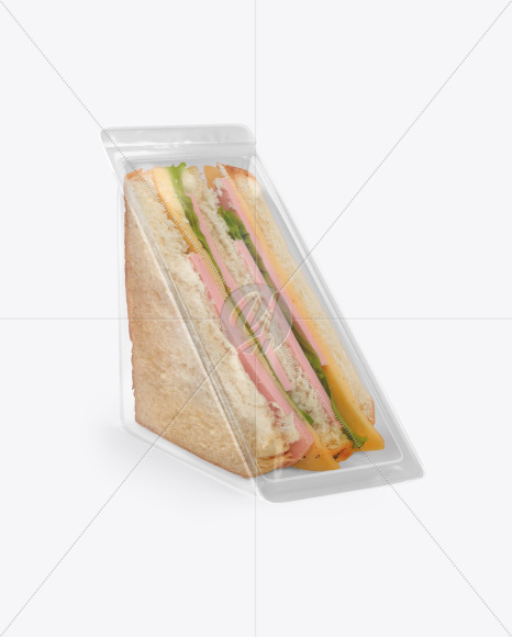 Sandwich Pack Mockup - Half Side View