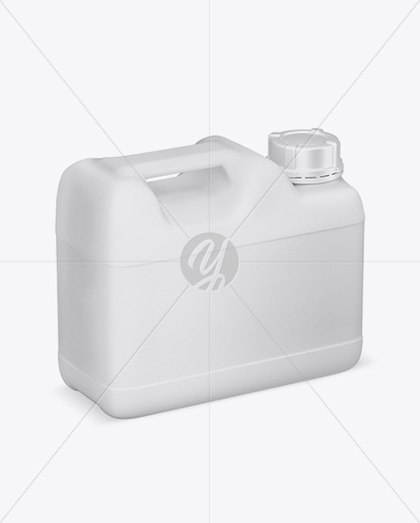 8L Plastic Jerry Can Mockup - Half Side View