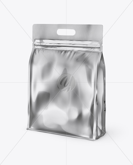 Metallic Stand-up Food Bag Mockup