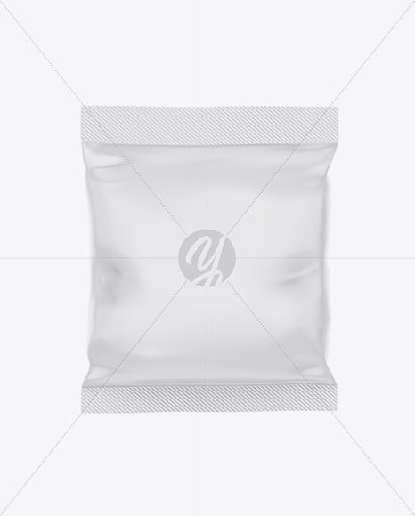 Matte Snack Bag Mockup - Front View