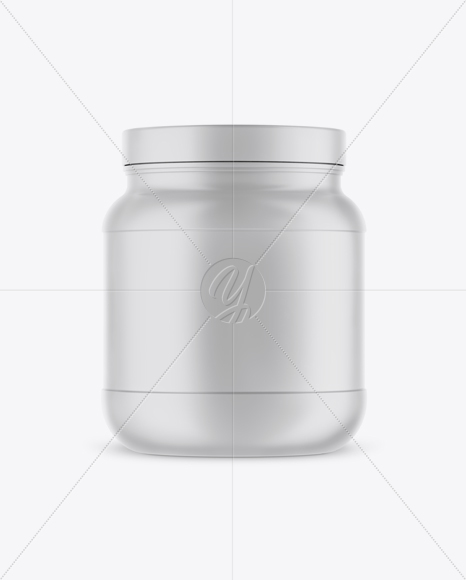 Matte Protein Jar Mockup Matte Protein Jar Mockup