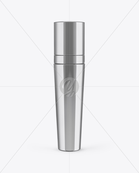 Metallic Cosmetic Tube Mockup Metallic Cosmetic Tube Mockup