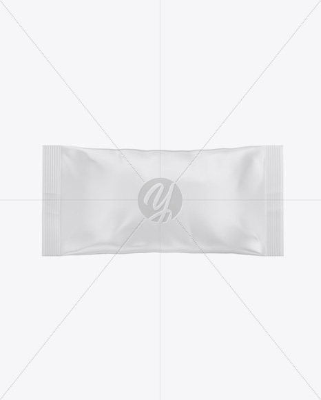 Matte Snack Bag Mockup - Front View