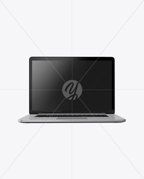 Macbook Mockup - Front View