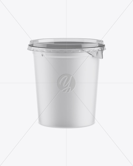 Matte Plastic Cup Mockup - Front View (High-Ange Shot)