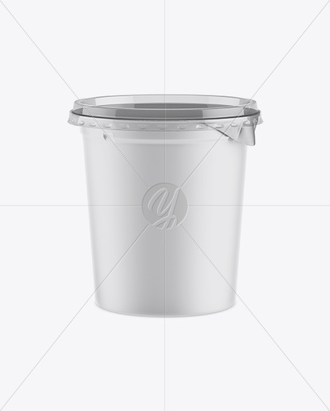 Matte Plastic Cup Mockup - Front View (High-Ange Shot)