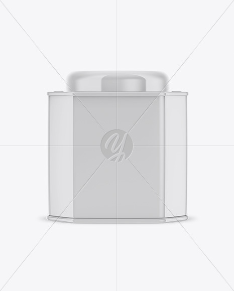 Glossy Octagonal Tin Box Mockup