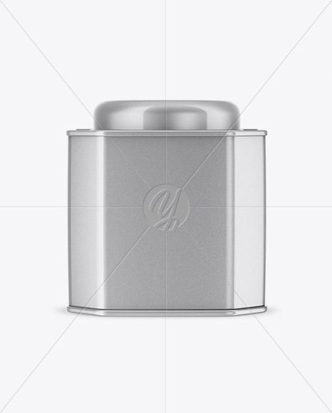 Metallic Octagonal Tin Box Mockup - Free Download Images High Quality