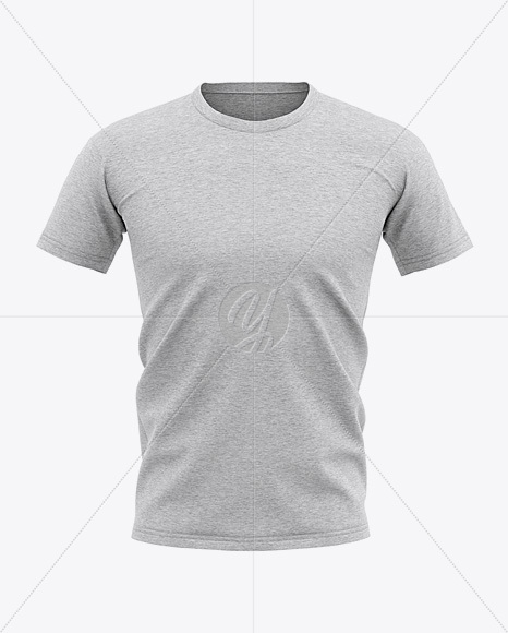 Men’s Heather T-shirt Mockup - Front View