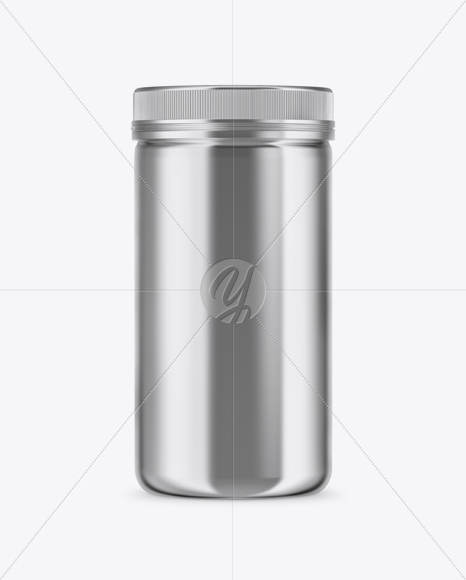 Metallic Pills Bottle Mockup