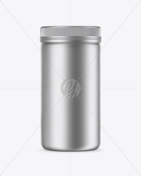 Matte Metallic Pills Bottle Mockup