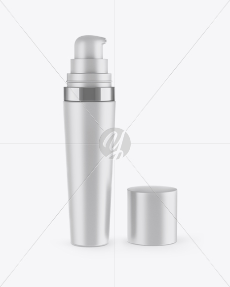 Opened Matte Cosmetic Tube Mockup