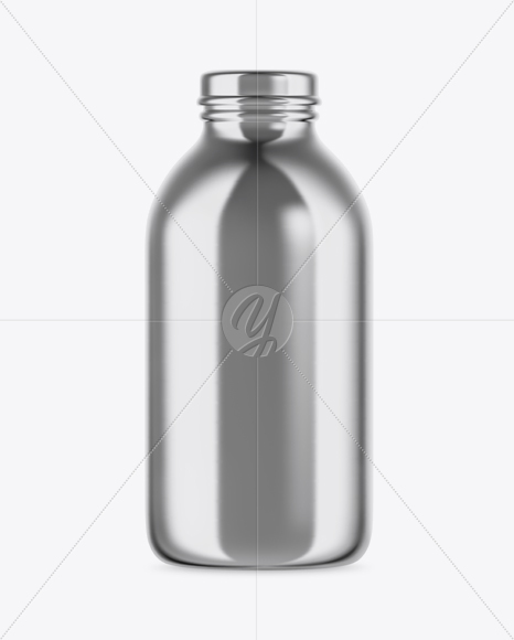 Metallic Bottle Mockup